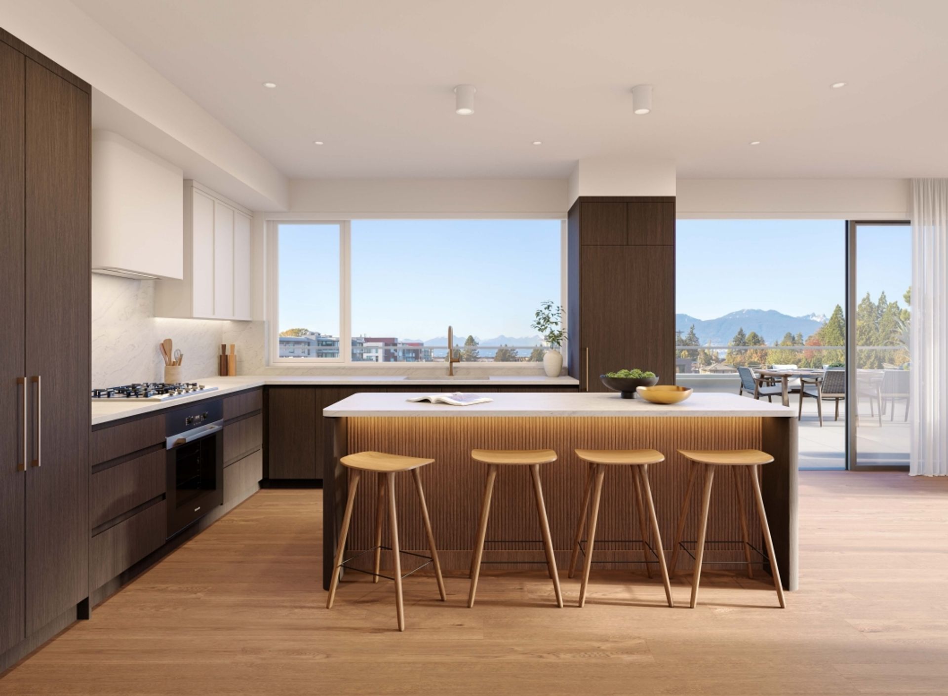 rhodes kitchen in dark scheme at 5235-5275 Kersland Drive, Cambie, Vancouver West rhodes kitchen in dark scheme at 5235-5275 Kersland Drive, Cambie, Vancouver West