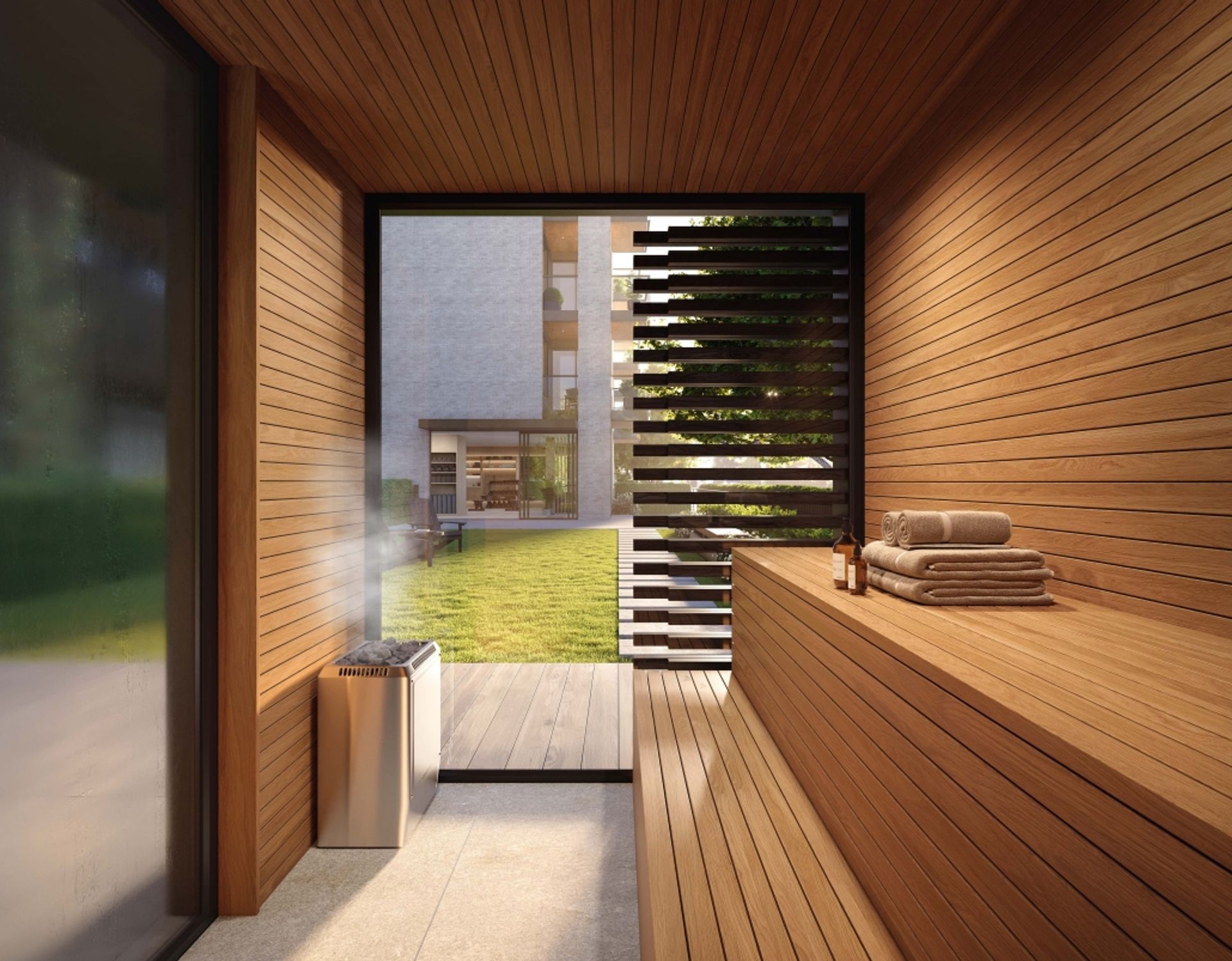 rhodes outdoor sauna at 5235-5275 Kersland Drive, Cambie, Vancouver West rhodes outdoor sauna at 5235-5275 Kersland Drive, Cambie, Vancouver West