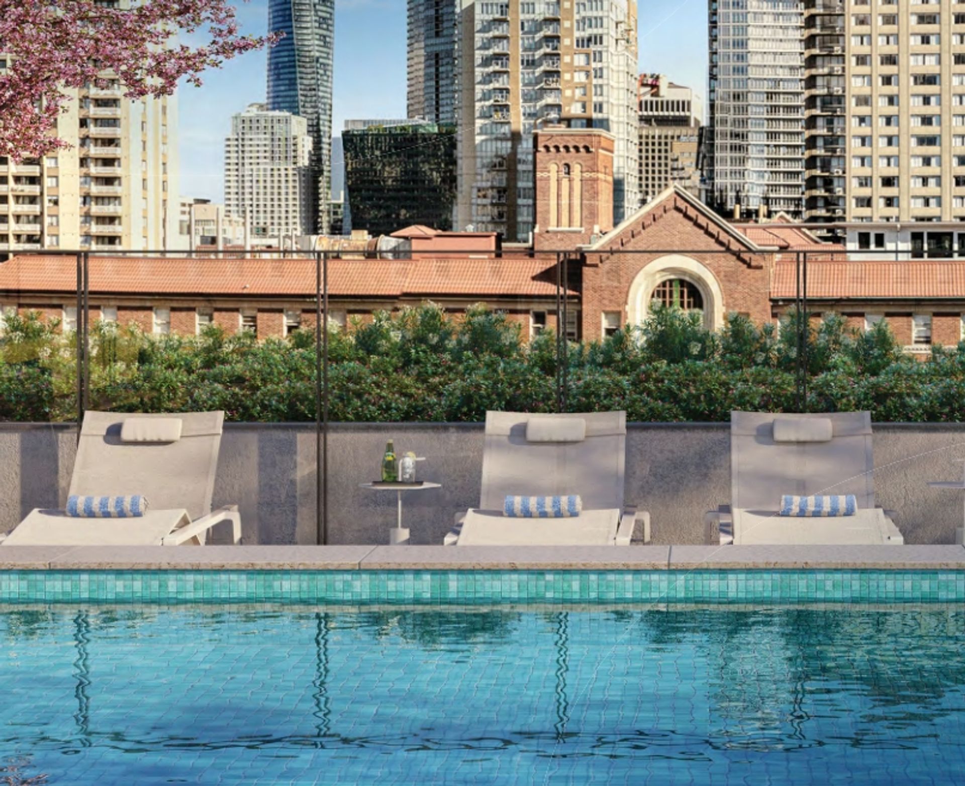 Club Monogram outdoor pool at 1177 Burrard Street, Downtown VW, Vancouver West Club Monogram outdoor pool at 1177 Burrard Street, Downtown VW, Vancouver West