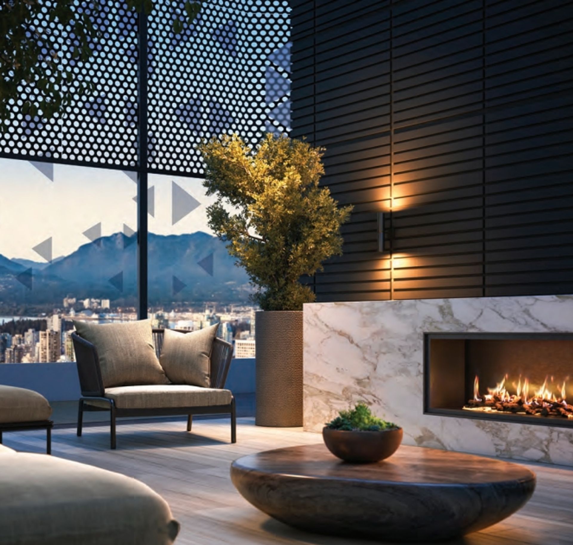 Club Monogram penthouse outdoor amenity space at 1177 Burrard Street, Downtown VW, Vancouver West Club Monogram penthouse outdoor amenity space at 1177 Burrard Street, Downtown VW, Vancouver West