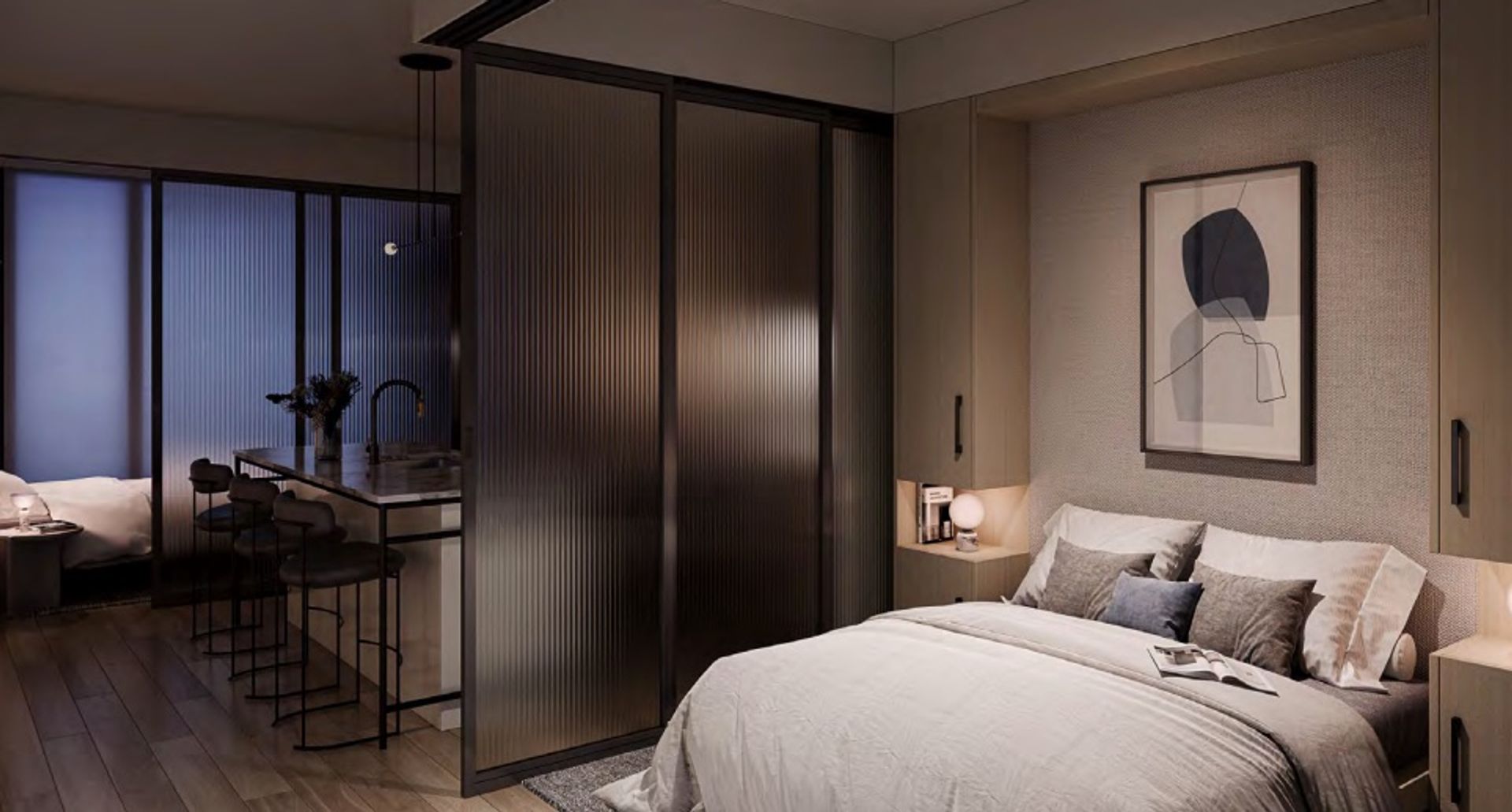 m6-livingdiningsleeping-rendering-by-night at 2218 Main Street, Mount Pleasant VW, Vancouver West m6-livingdiningsleeping-rendering-by-night at 2218 Main Street, Mount Pleasant VW, Vancouver West
