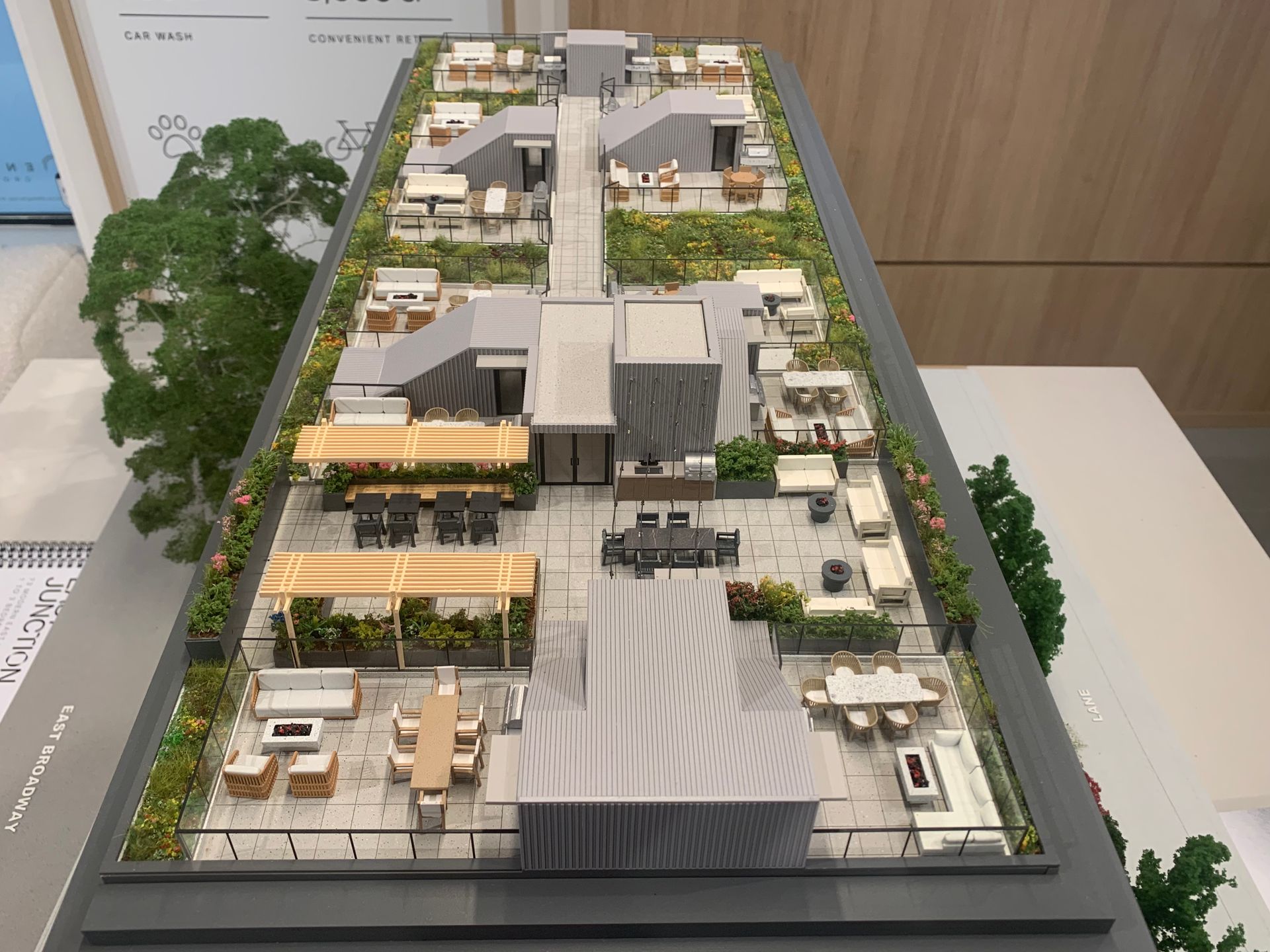 East Junction rooftop amenity & private decks at 2465 Semlin Drive, Grandview Woodland, Vancouver East East Junction rooftop amenity & private decks at 2465 Semlin Drive, Grandview Woodland, Vancouver East