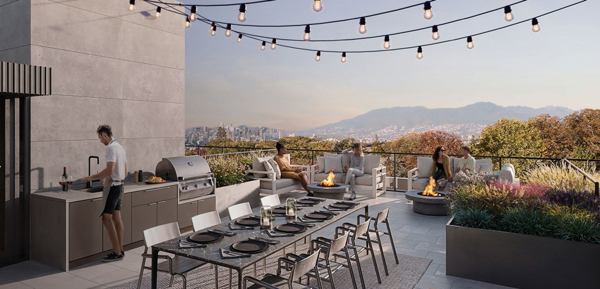 East Junction communal roof amenity at 2465 Semlin Drive, Grandview Woodland, Vancouver East East Junction communal roof amenity at 2465 Semlin Drive, Grandview Woodland, Vancouver East