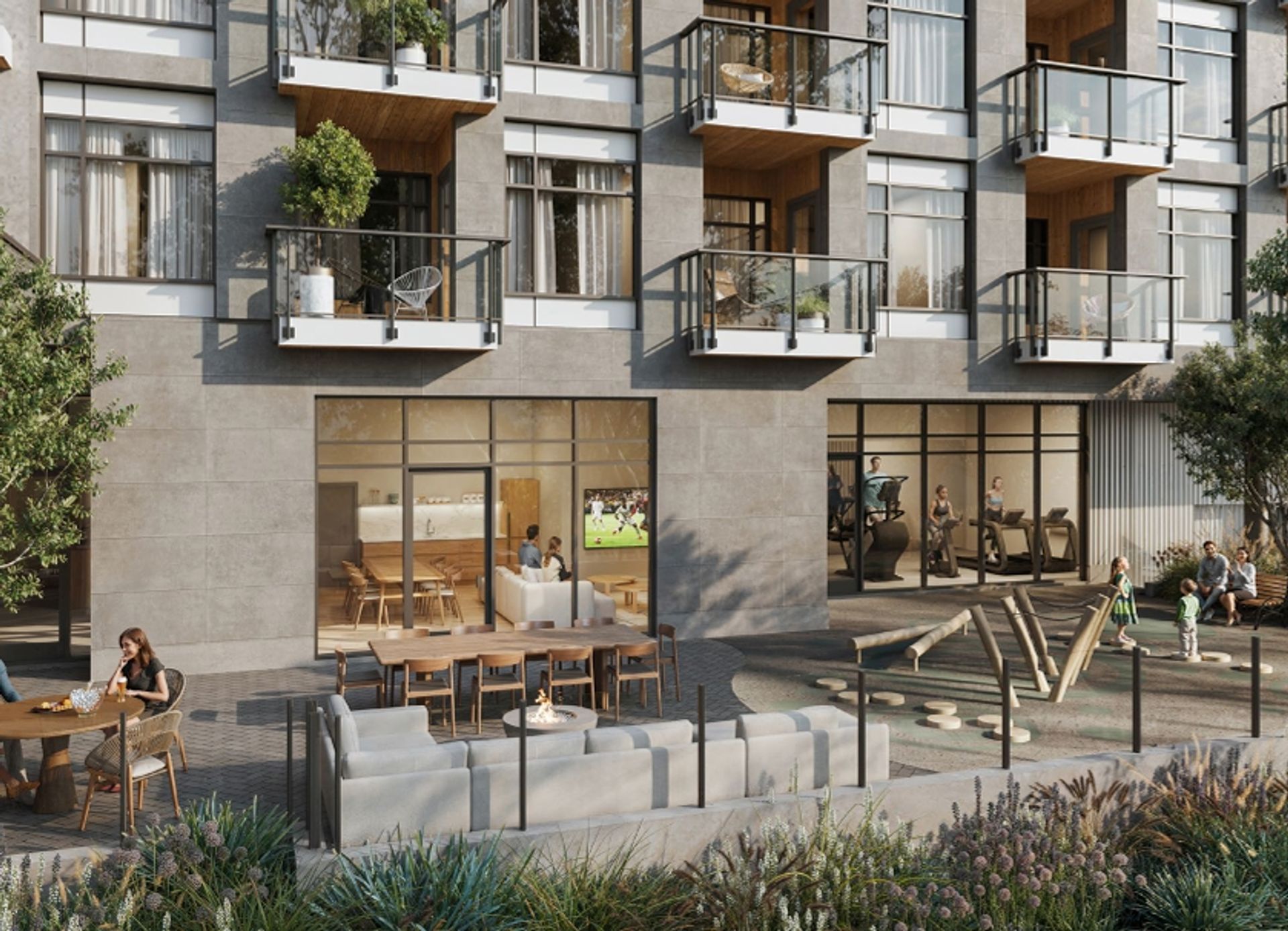 East Junction amenity terrace at 2465 Semlin Drive, Grandview Woodland, Vancouver East East Junction amenity terrace at 2465 Semlin Drive, Grandview Woodland, Vancouver East