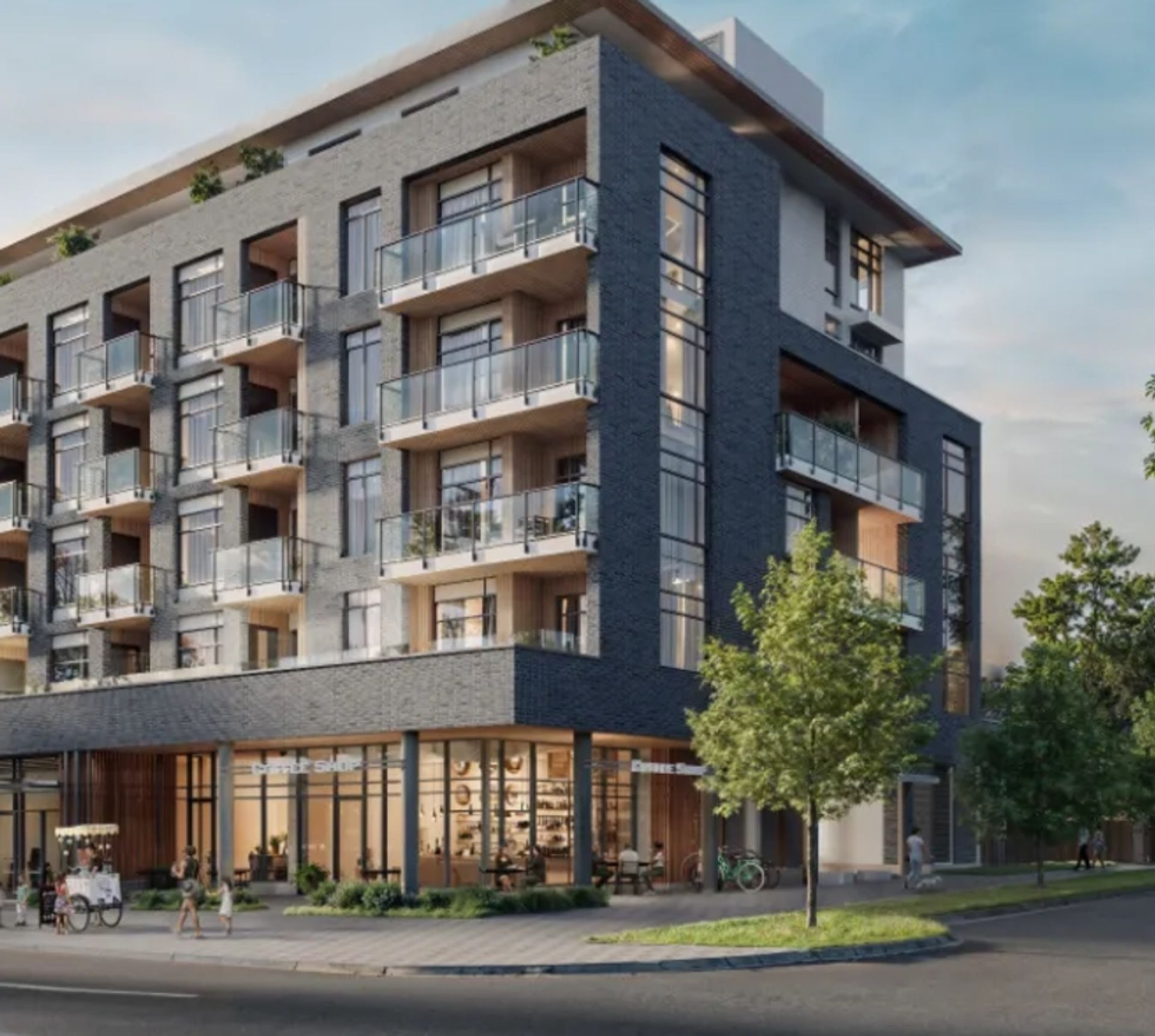 East Junction south east building rendering at 2465 Semlin Drive, Grandview Woodland, Vancouver East East Junction south east building rendering at 2465 Semlin Drive, Grandview Woodland, Vancouver East