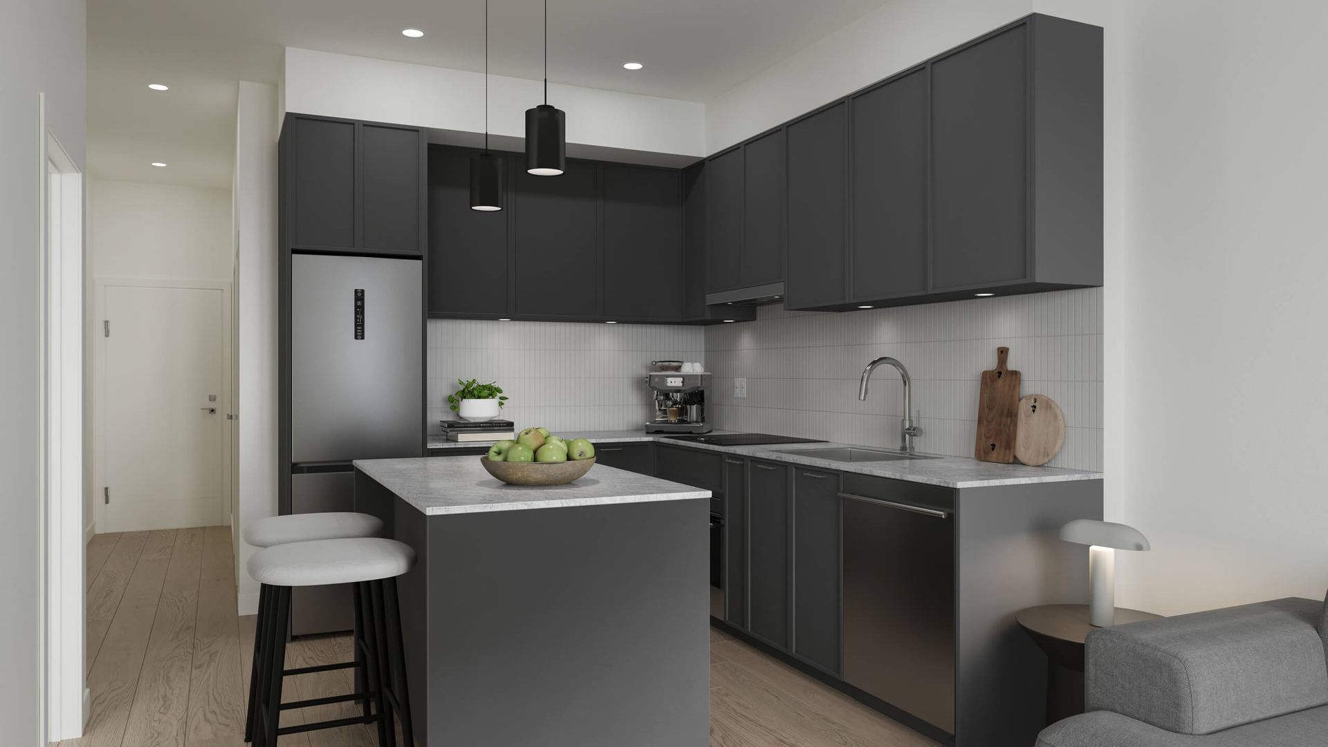 Rowan Kitchen Tile Backsplash Modern at 6350 197 Street, Langley City, Langley Rowan Kitchen Tile Backsplash Modern at 6350 197 Street, Langley City, Langley