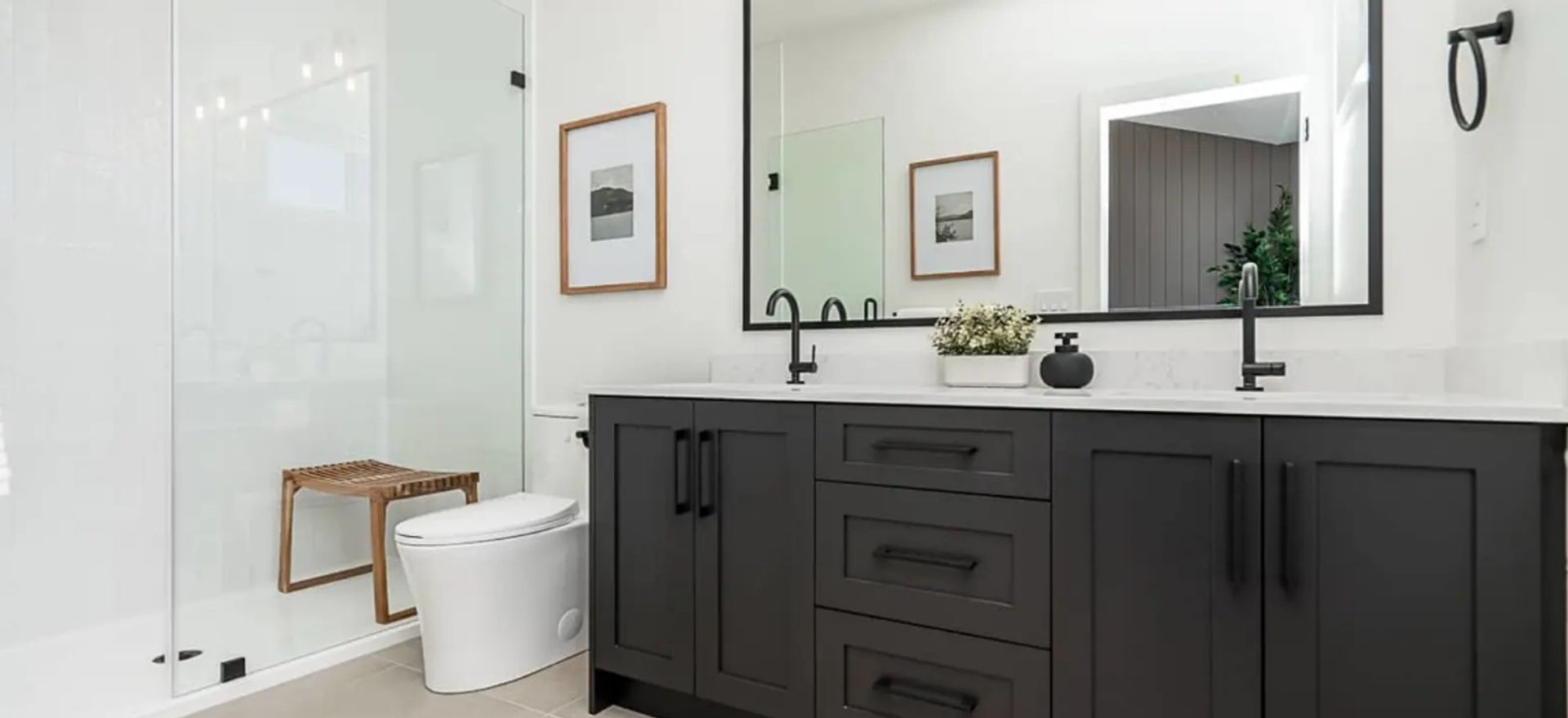 Moments Duplexes- dark bathroom rendering at 8188 201 Street, Langley Moments Duplexes- dark bathroom rendering at 8188 201 Street, Langley
