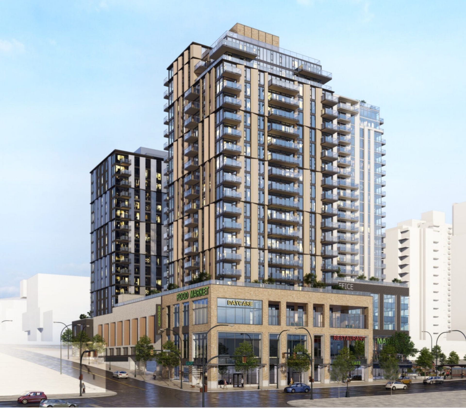 Douglas & Caledonia Condo Tower Rendering at 1961 Douglas Street, Victoria Douglas & Caledonia Condo Tower Rendering at 1961 Douglas Street, Victoria