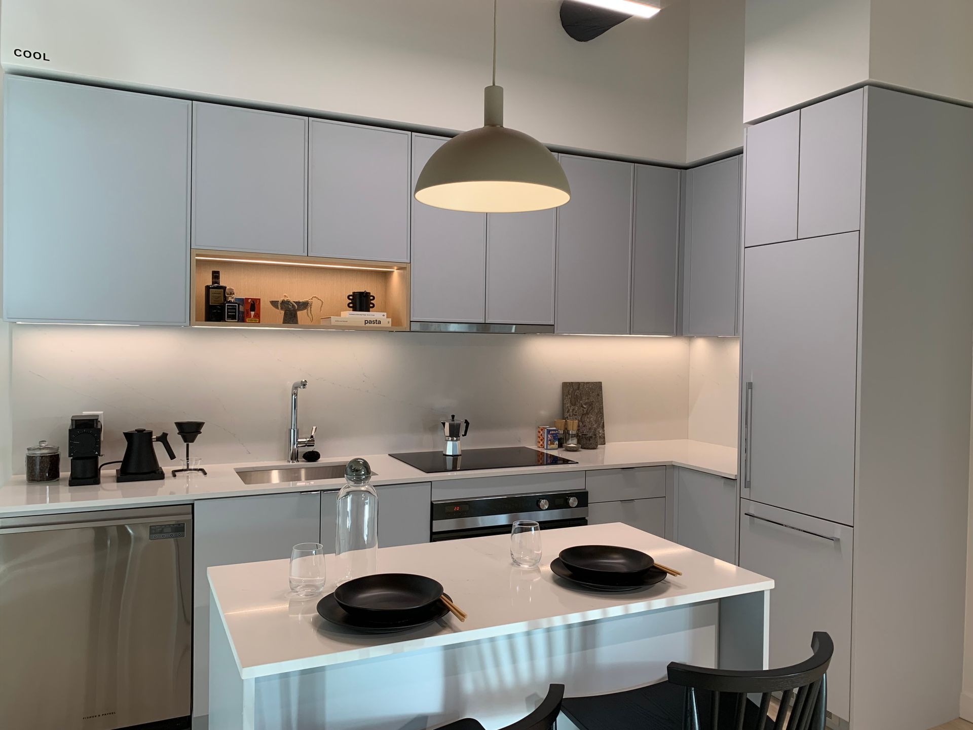 kwasen village kitchen model in cool scheme at 3405 Willingdon, Central BN, Burnaby North kwasen village kitchen model in cool scheme at 3405 Willingdon, Central BN, Burnaby North