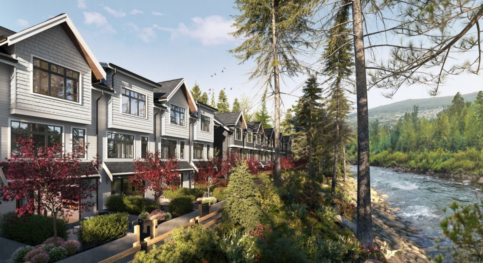 holland-row-riverside-townhomes-in-north-van at 1920 Glenaire Drive, Capilano NV, North Vancouver holland-row-riverside-townhomes-in-north-van at 1920 Glenaire Drive, Capilano NV, North Vancouver