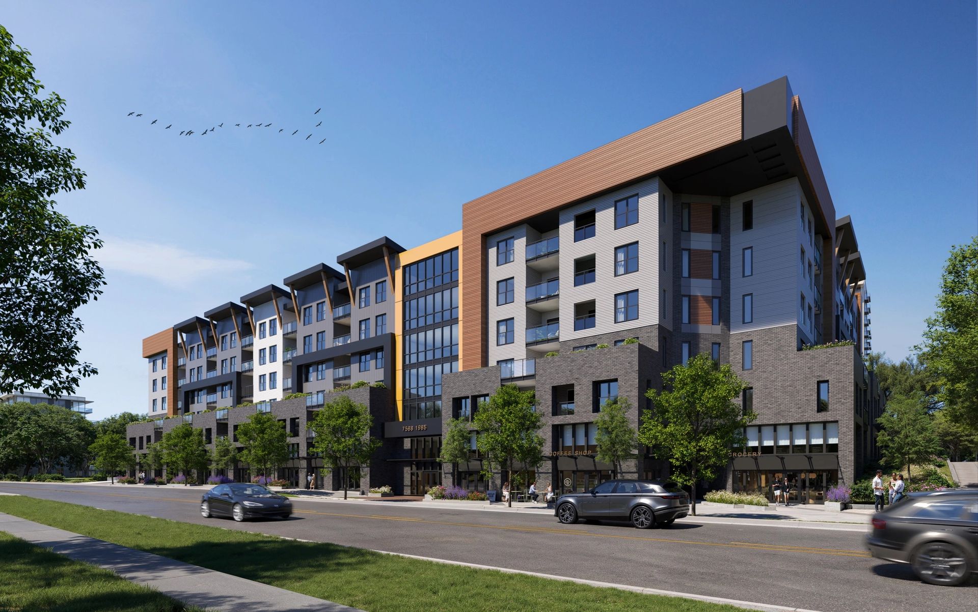 building at 7588 198b, Willoughby Heights, Langley building at 7588 198b, Willoughby Heights, Langley