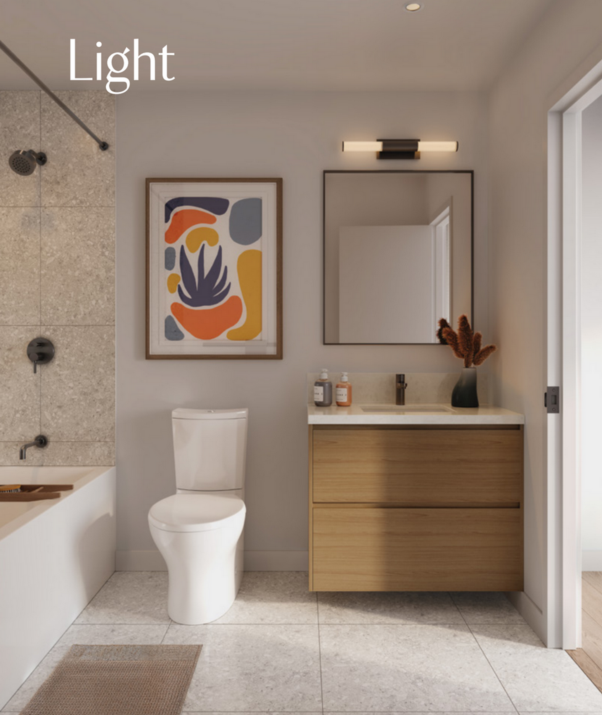 light-theme-bathroom-render at 7588 198b, Willoughby Heights, Langley light-theme-bathroom-render at 7588 198b, Willoughby Heights, Langley