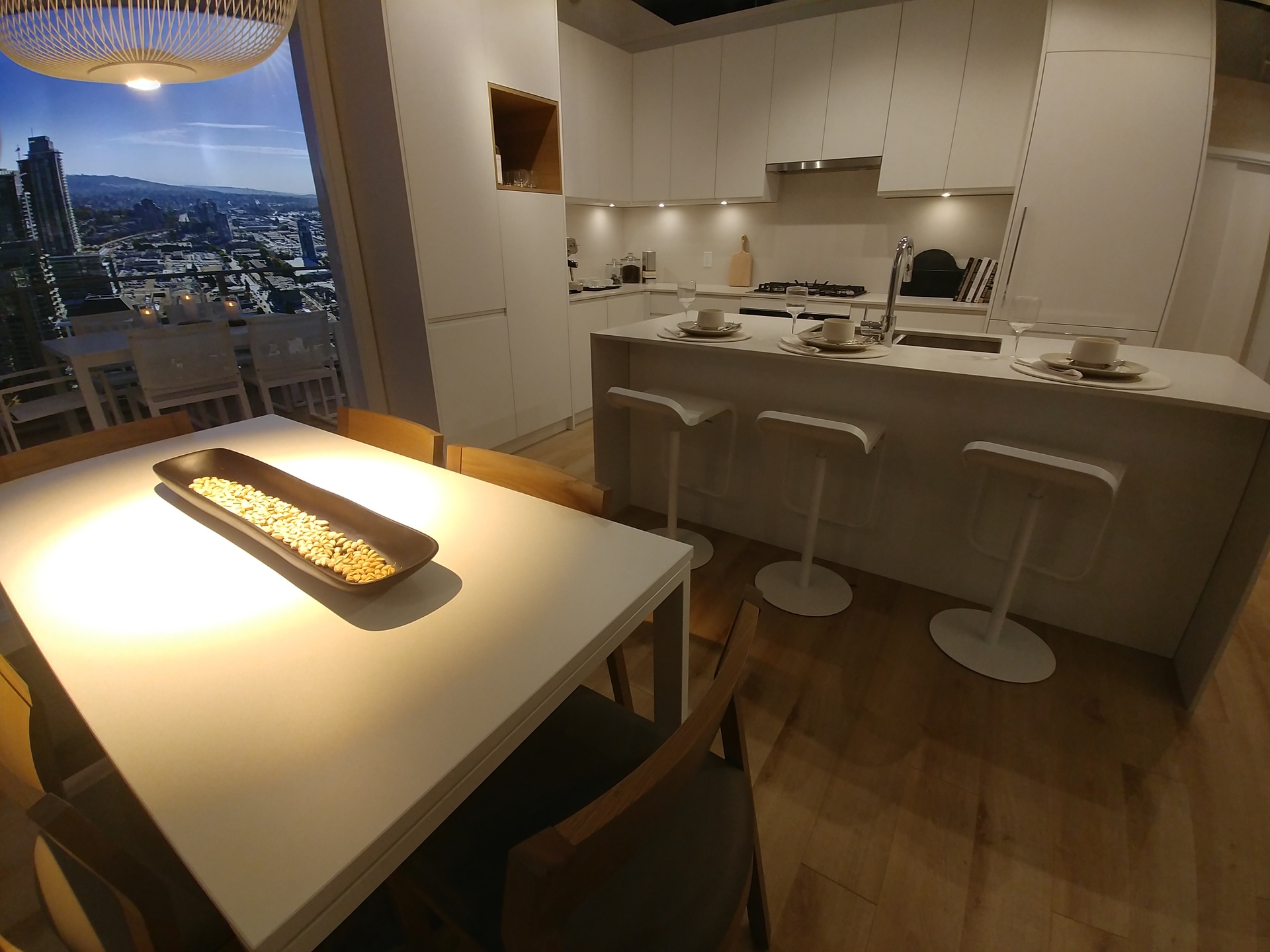akimbo-2-bed-dining-kitchen-area-in-light-colour-scheme at 2181 Madison Avenue, Brentwood Park, Burnaby North akimbo-2-bed-dining-kitchen-area-in-light-colour-scheme at 2181 Madison Avenue, Brentwood Park, Burnaby North