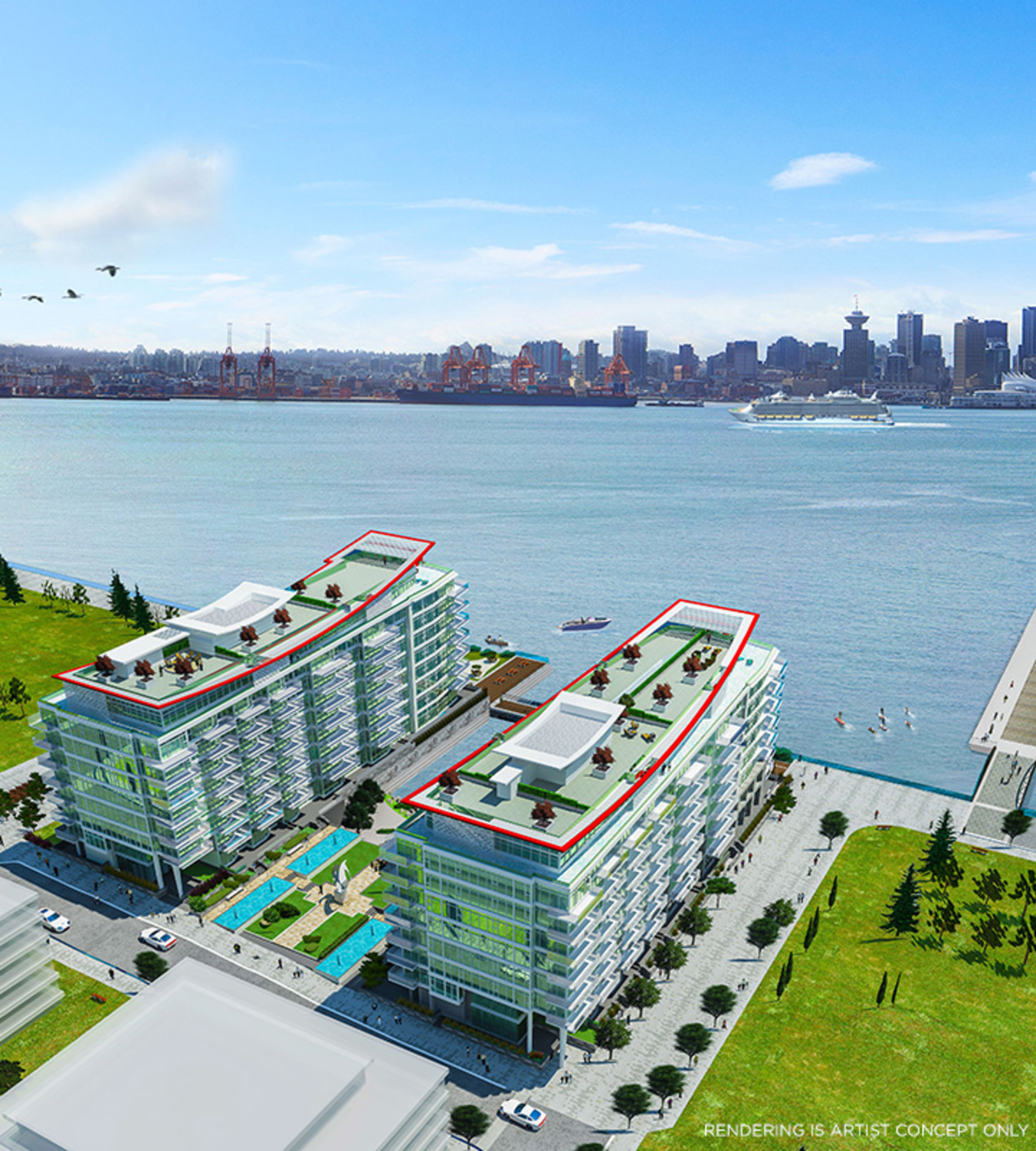 Cascade at the Pier - East at 185 Victory Ship Way, Lower Lonsdale, North Vancouver Cascade at the Pier - East at 185 Victory Ship Way, Lower Lonsdale, North Vancouver