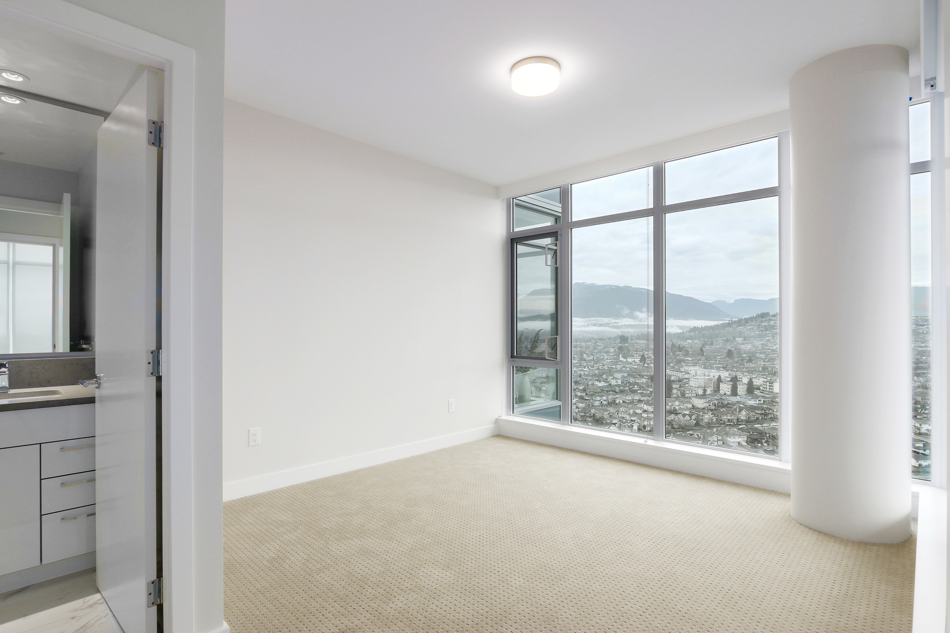 Master bedroom with great views at 3610 - 1788 Gilmore Avenue, Willingdon Heights, Burnaby North Master bedroom with great views at 3610 - 1788 Gilmore Avenue, Willingdon Heights, Burnaby North