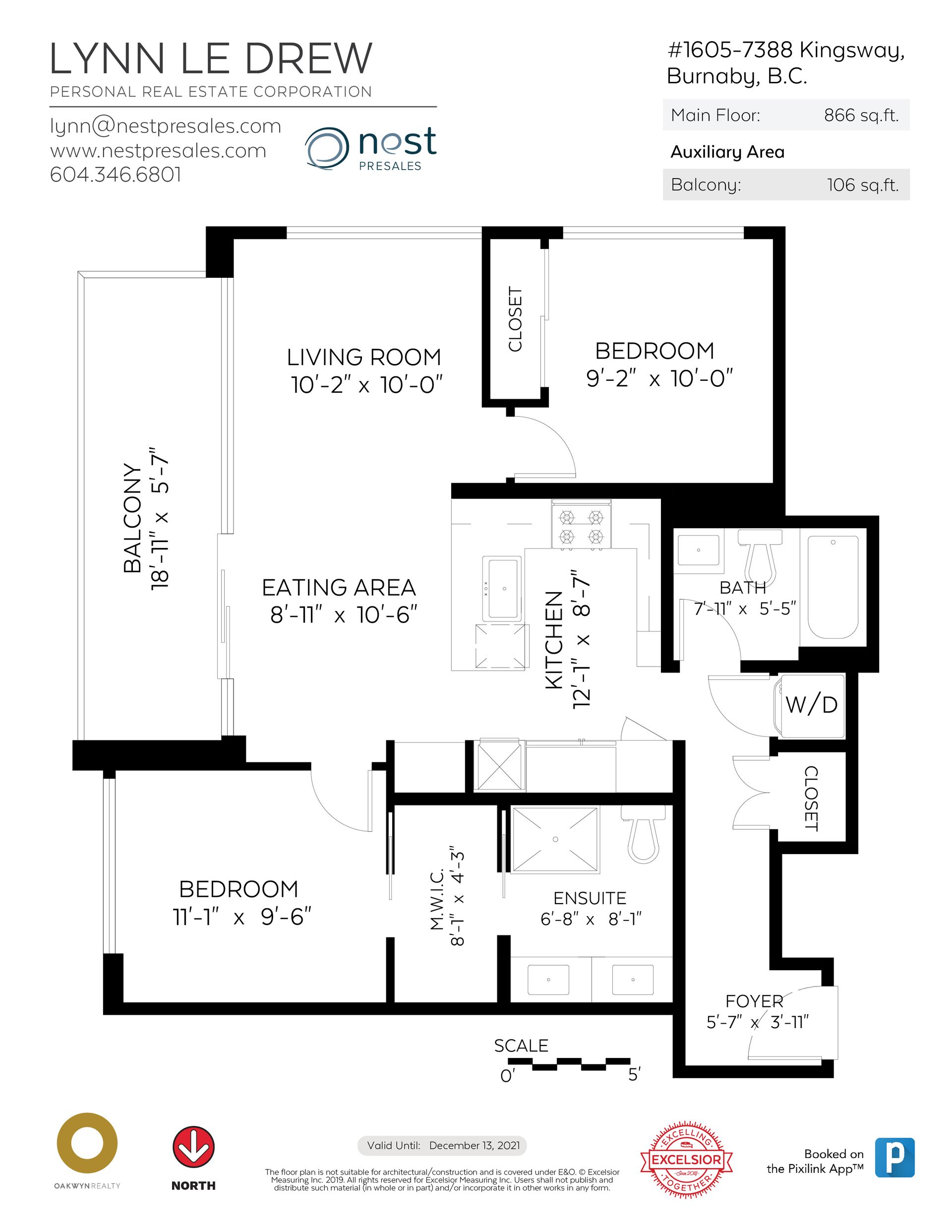 floorplan at 1605 - 7388 Kingsway, Edmonds BE, Burnaby East floorplan at 1605 - 7388 Kingsway, Edmonds BE, Burnaby East