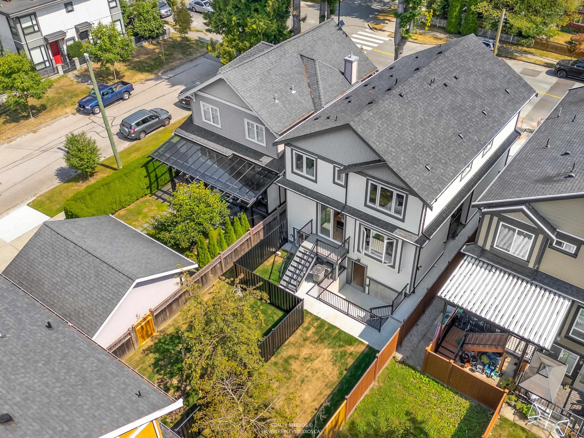Birds eye view at 2 - 5221 Clarendon Street, Collingwood VE, Vancouver East Birds eye view at 2 - 5221 Clarendon Street, Collingwood VE, Vancouver East