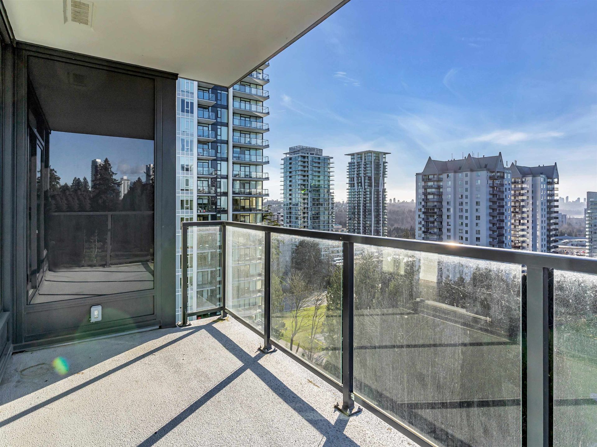 balcony looking southwest at 1208 - 595 Austin Avenue, Coquitlam West, Coquitlam balcony looking southwest at 1208 - 595 Austin Avenue, Coquitlam West, Coquitlam