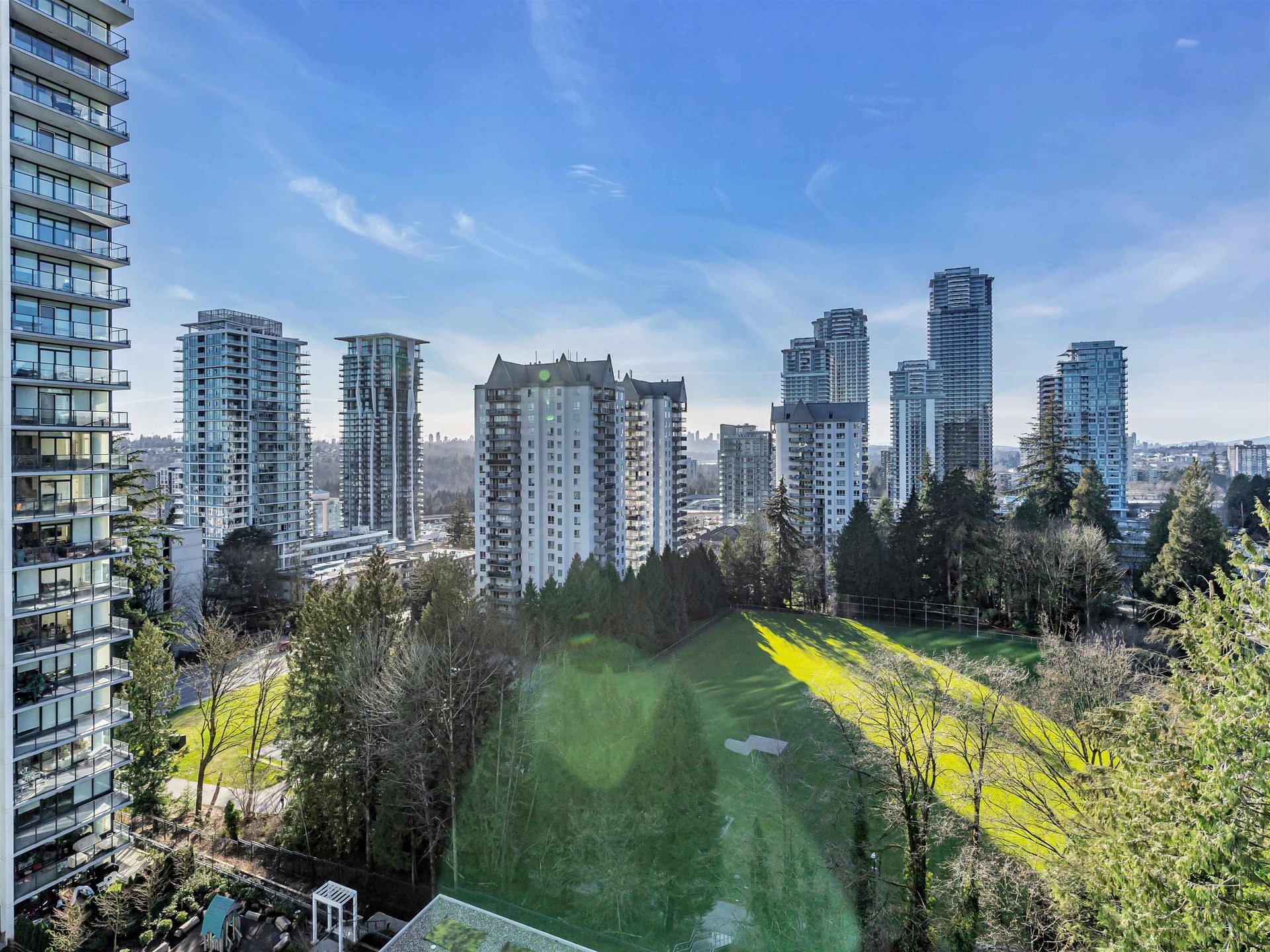 view looking west at 1208 - 595 Austin Avenue, Coquitlam West, Coquitlam view looking west at 1208 - 595 Austin Avenue, Coquitlam West, Coquitlam