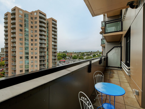 Large Balcony at 723 - 1029 View Street, Downtown Harris Green, Victoria