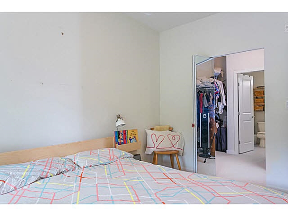 Bedroom & Closet at 202 - 255 Ross Drive, Fraserview NW, New Westminster