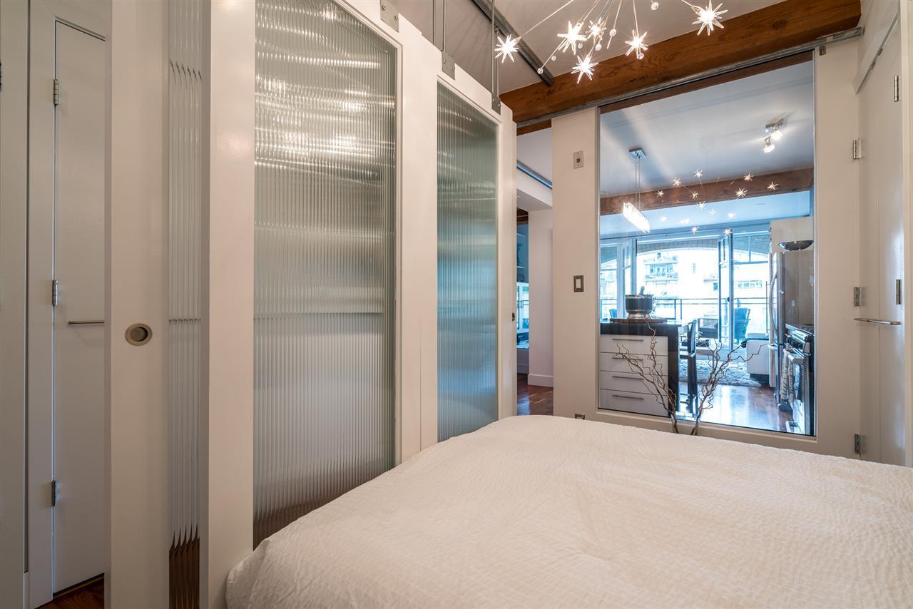 Bedroom Overlooking Living Space at 507 - 1275 Hamilton Street, Yaletown, Vancouver West