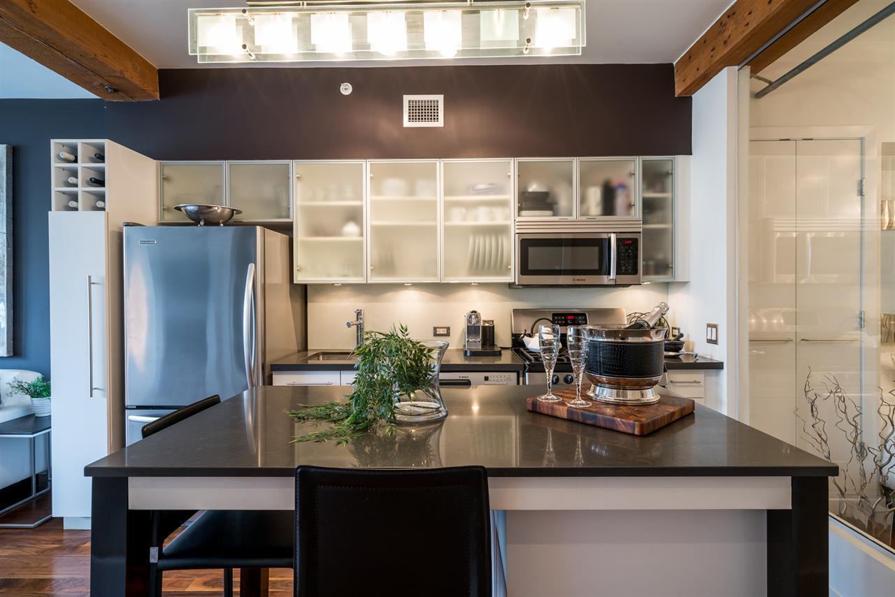 Custom Updated Countertops & Designer Lighting at 507 - 1275 Hamilton Street, Yaletown, Vancouver West