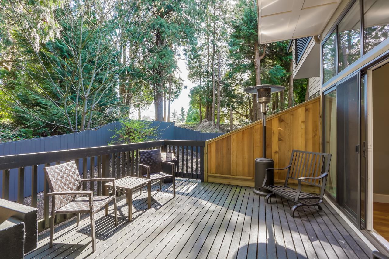 Deck at 115 - 5622 16th Avenue, Beach Grove, Tsawwassen Deck at 115 - 5622 16th Avenue, Beach Grove, Tsawwassen