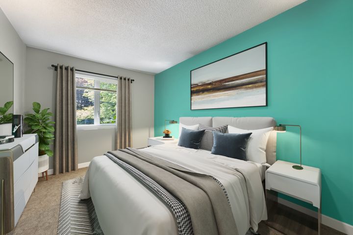 digitally-altered-bedroom at 208 - 2320 Trinity Street, Hastings, Vancouver East