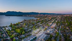 magnum_kitsilano-block_aerial-downtown_11_22_21 at  Macdonald & 4th Avenue, Vancouver West