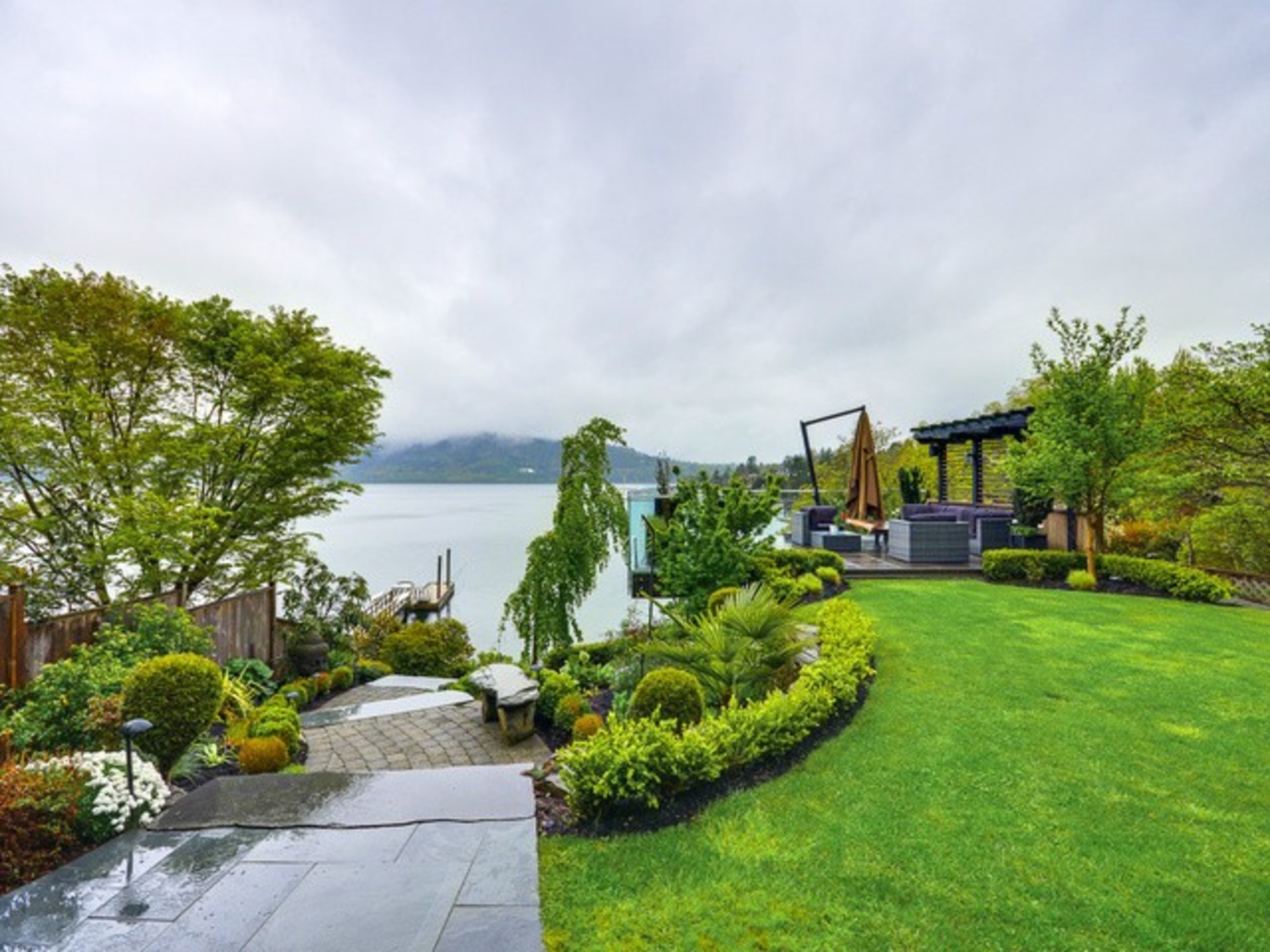 Backyard View at 4497  Ave, Deep Cove, North Vancouver