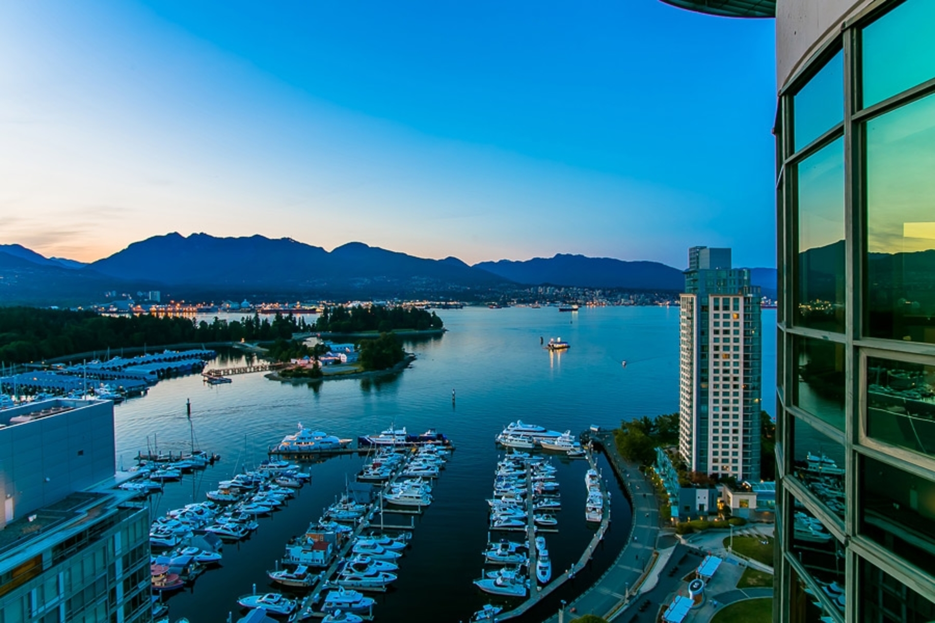 Water views at PH 2600 - 588 Broughton Street, Coal Harbour, Vancouver West