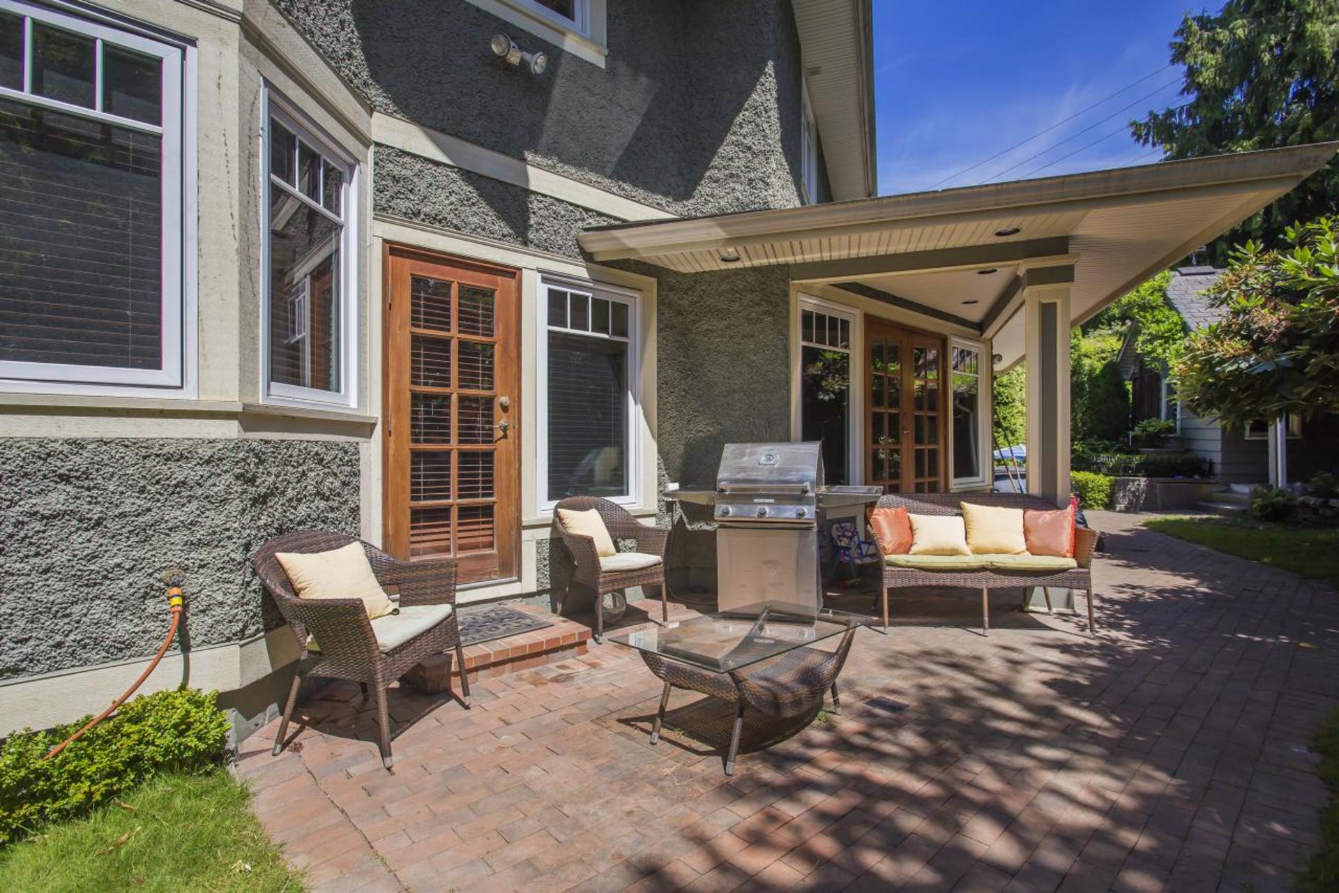 Patio at 1858 Quilchena Crescent, Quilchena, Vancouver West