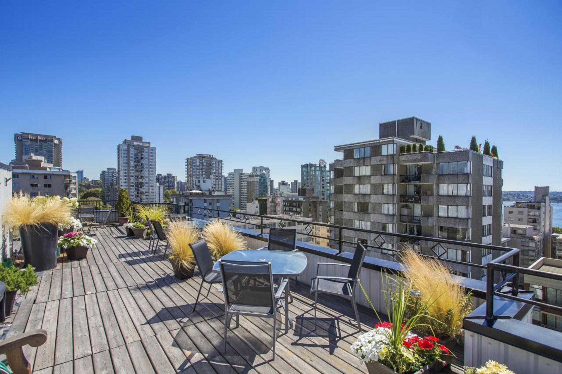 Patio at 310 - 2033 Comox Street, West End VW, Vancouver West