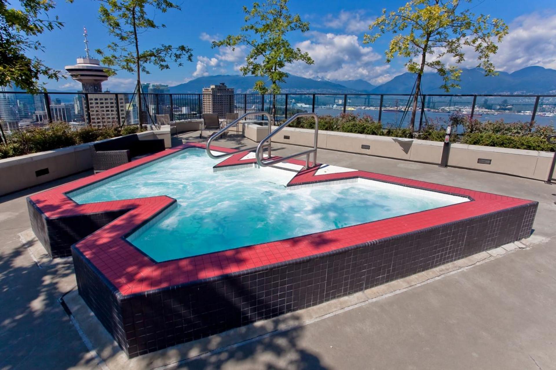 Outdoor Pool at 3806 - 128 Cordova, Downtown VW, Vancouver West