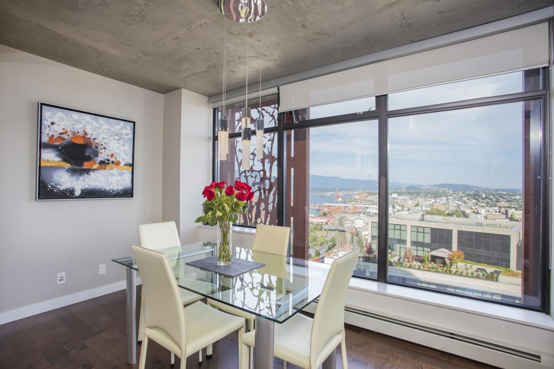 Dining Room at 3806 - 128 Cordova, Downtown VW, Vancouver West