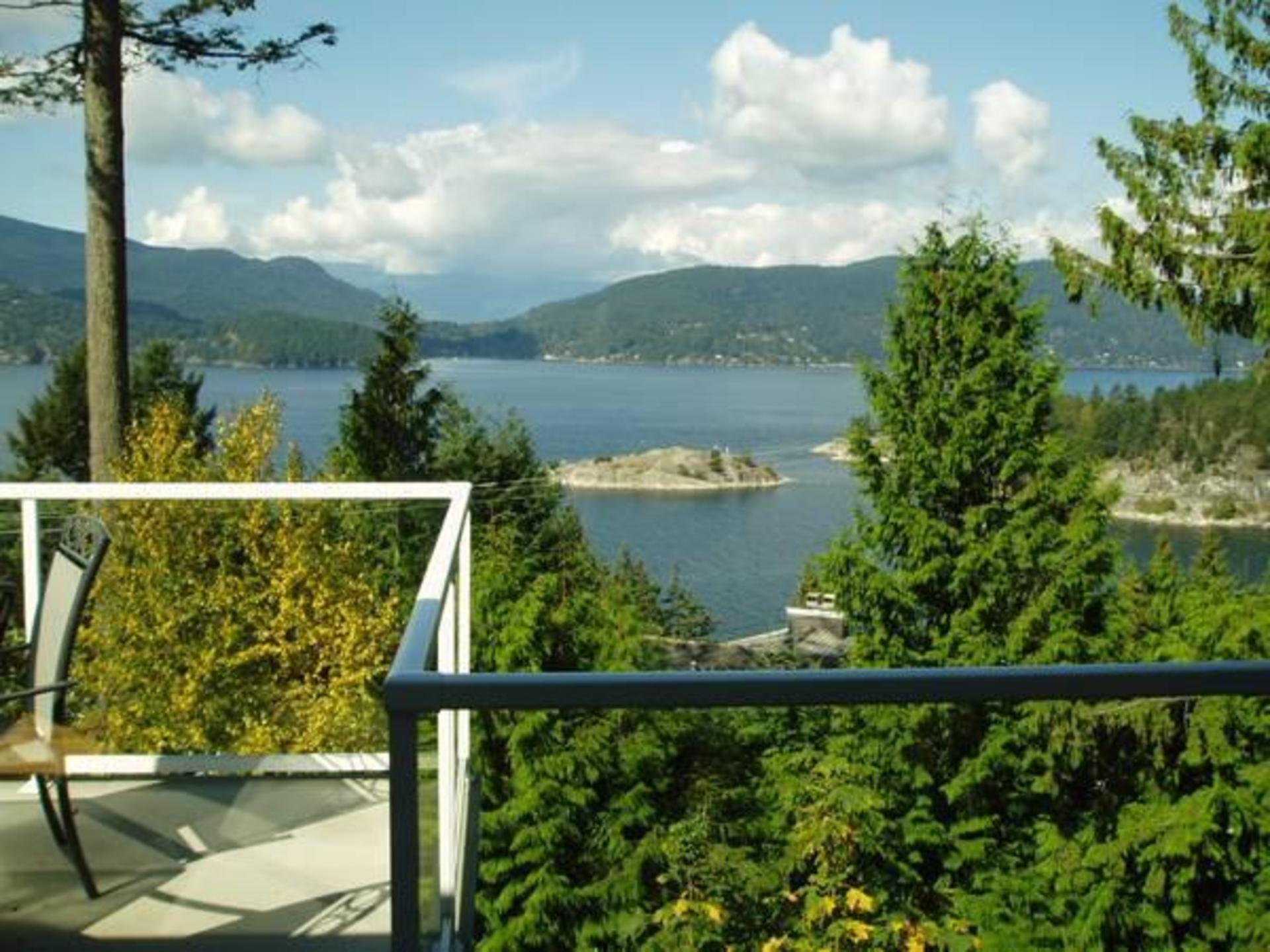 Patio View at 6239 OVERSTONE DRIVE, Gleneagles, West Vancouver