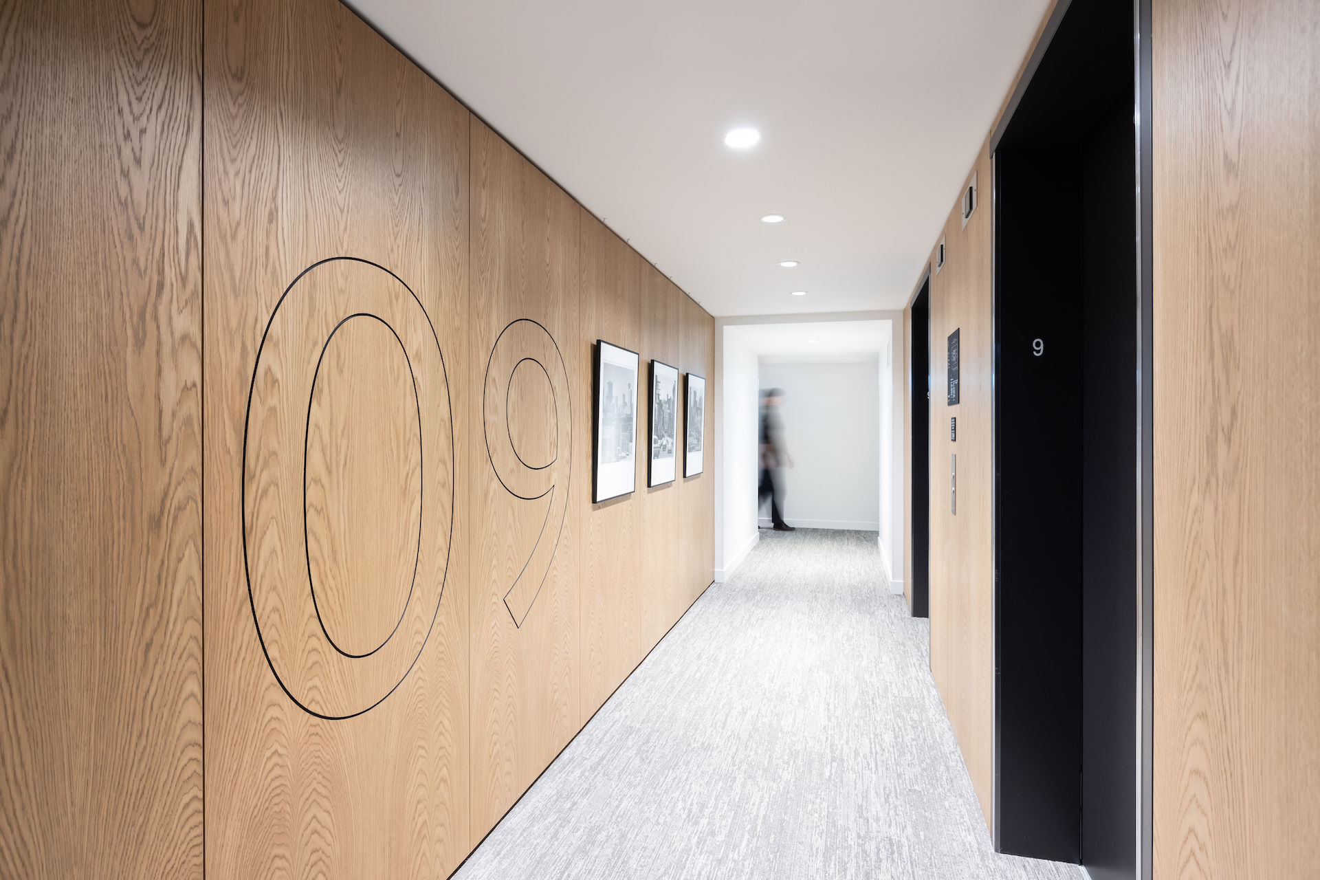 westbank_pendrell_0677_elevator-corridor at 1770 Pendrell, West End VW, Vancouver West