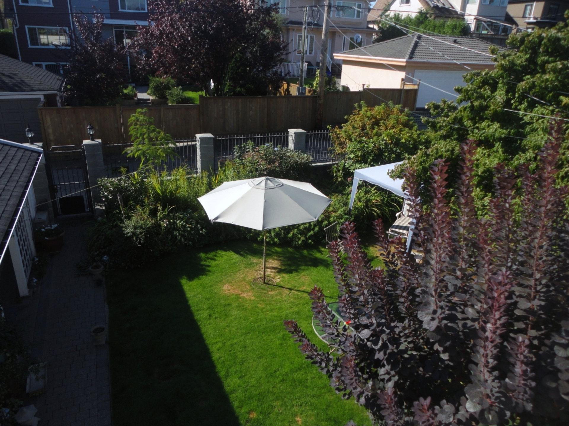 Backyard Aerial at 548 W27th, South Cambie, Vancouver West