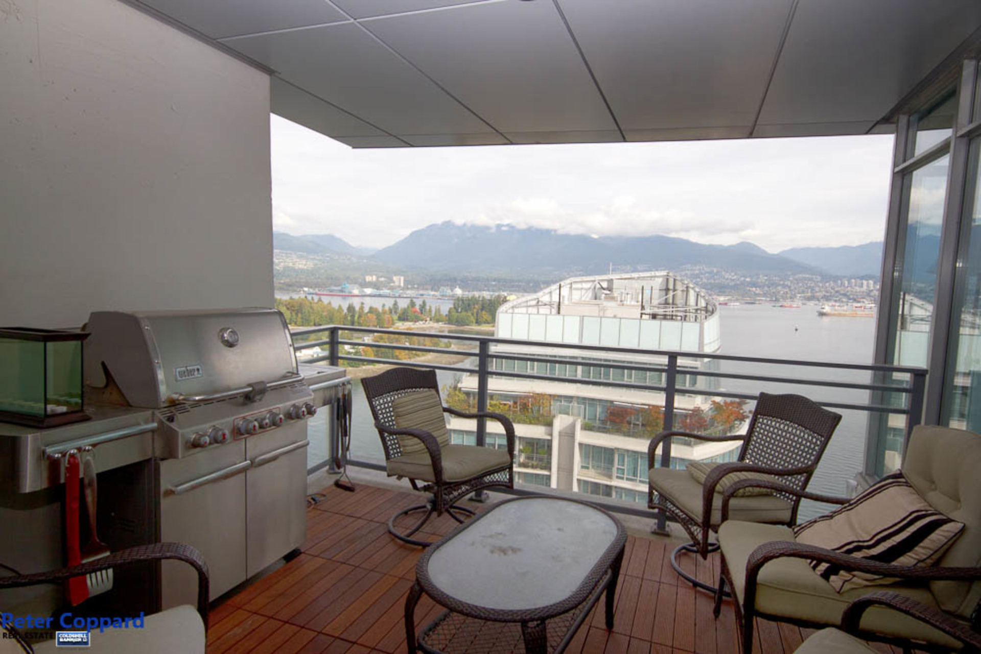 Patio at 3002 - 1205 WEST HASTINGS, Coal Harbour, Vancouver West