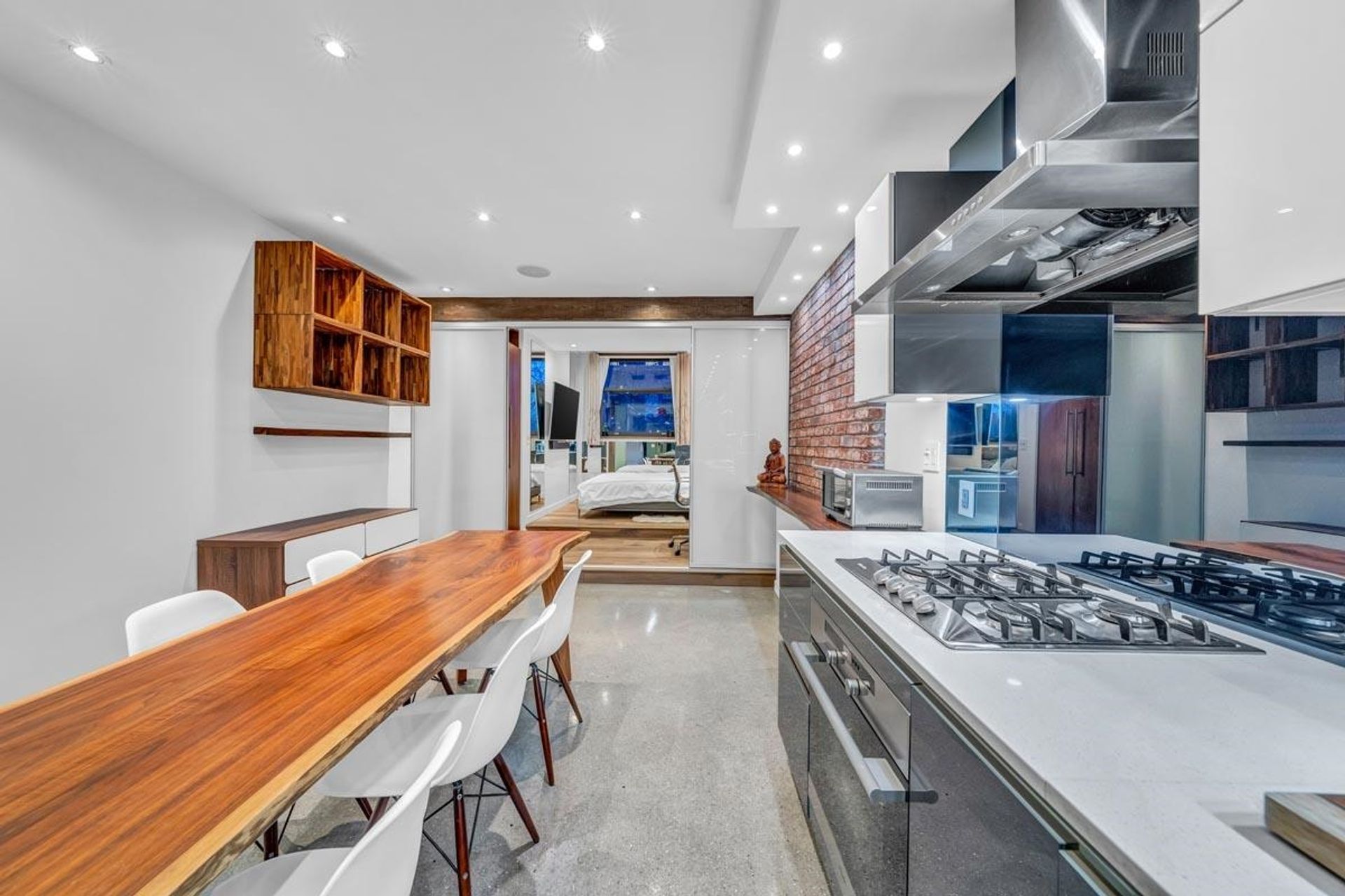 Modern Kitchen in Heritage Loft at 305–12 Water Street at 305 - 12 Water Street, Downtown VW, Vancouver West