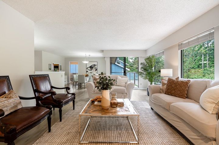 Entertaining-ready living space at 1184 Riverside Drive with open layout at 1184 Riverside Drive, Seymour NV, North Vancouver