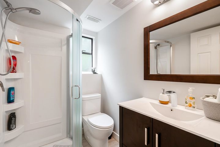 Family Bathroom with Functional Layout at 1184 Riverside Drive, Seymour NV, North Vancouver