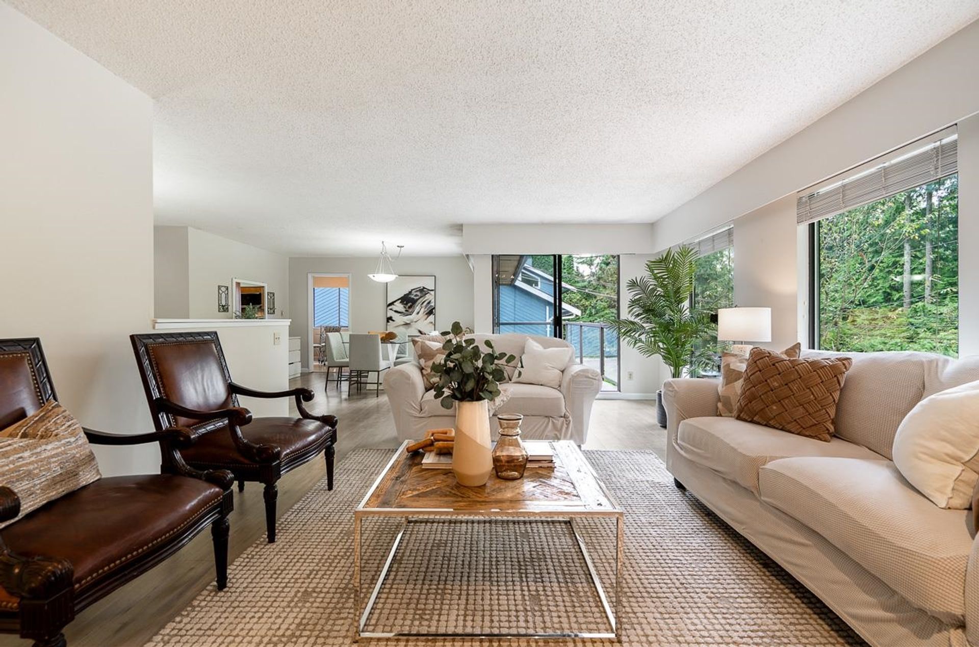 Entertaining-ready living space at 1184 Riverside Drive with open layout at 1184 Riverside Drive, Seymour NV, North Vancouver
