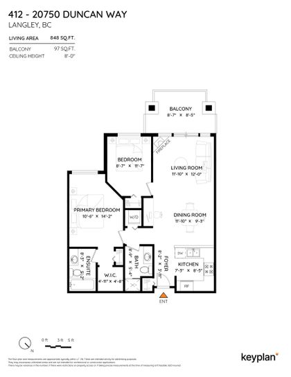 floor-plan at #412 - 20750 Duncan Way, Langley City, Langley