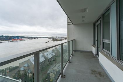 balcony-view-w at #1310 - 988 Quayside Drive, Quay, New Westminster