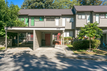 exterior-front-main at 4737 Cedarglen Place, Greentree Village, Burnaby South