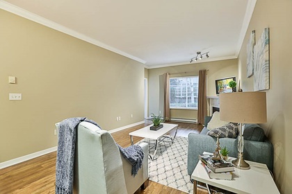 living-rm at #106 - 15298 20 Avenue, King George Corridor, South Surrey White Rock