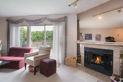 living room fireplace at 1613 Augusta Ave, Simon Fraser Univer., Burnaby North