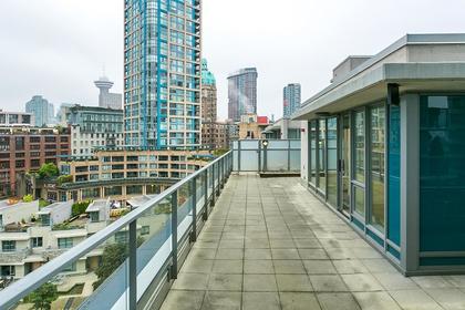 deck (main) at #802 - 633 Abbott Street, Downtown VW, Vancouver West